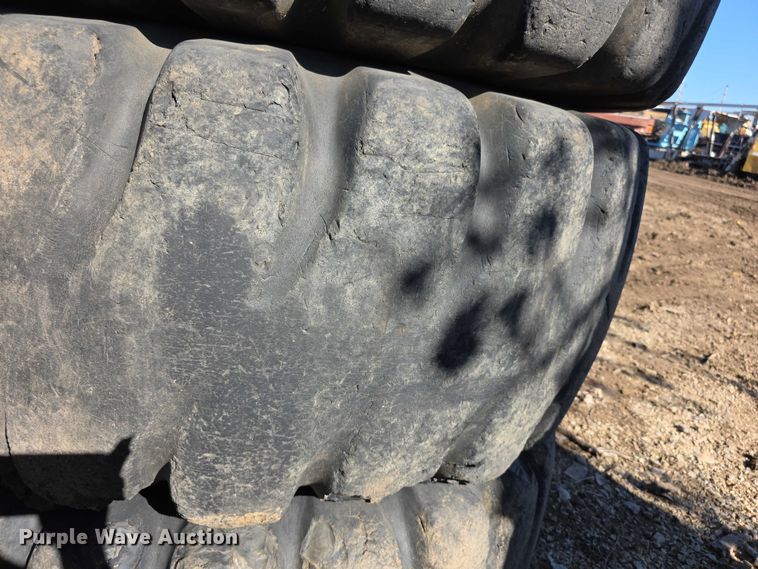 image for item DZ3503 (3) Goodyear 23.5-25 tires and wheels