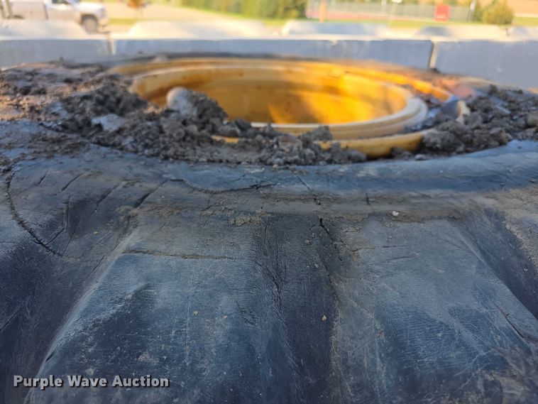 image for item DZ3503 (3) Goodyear 23.5-25 tires and wheels