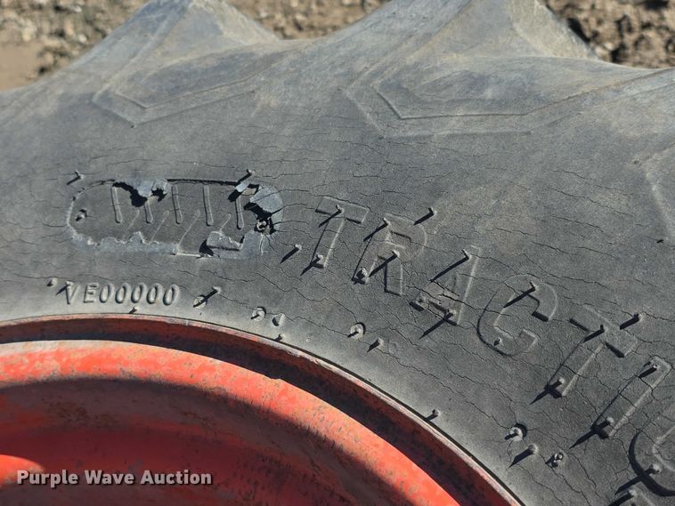 image for item DZ3505 (2) Firestone 18.4-26 tires and wheels