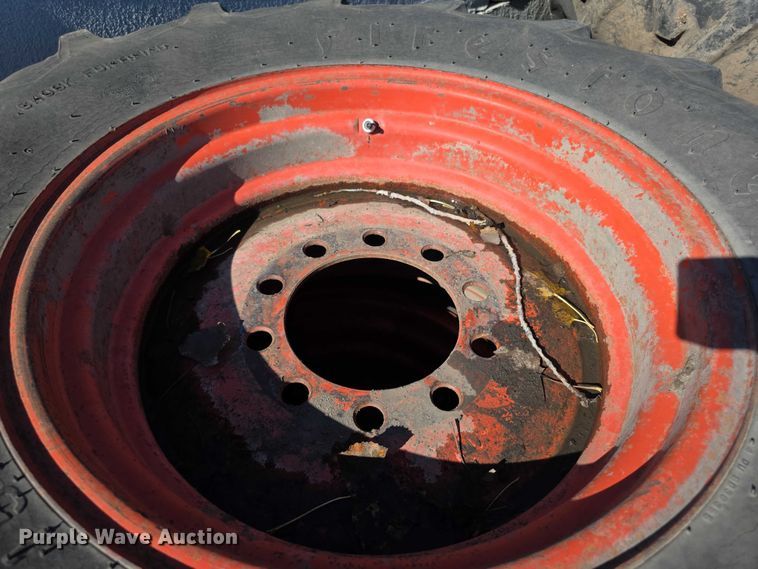 image for item DZ3505 (2) Firestone 18.4-26 tires and wheels