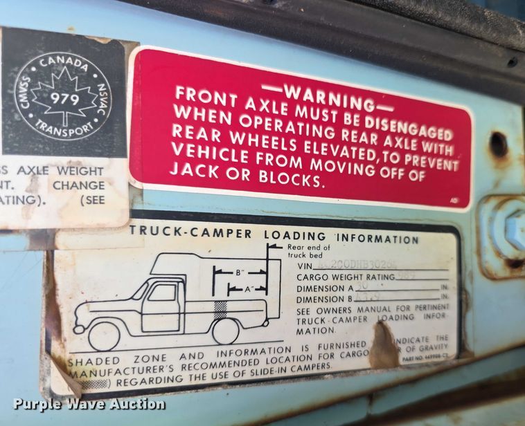 image for item DZ6399 1974 International Harvester  D200 Eight pickup truck