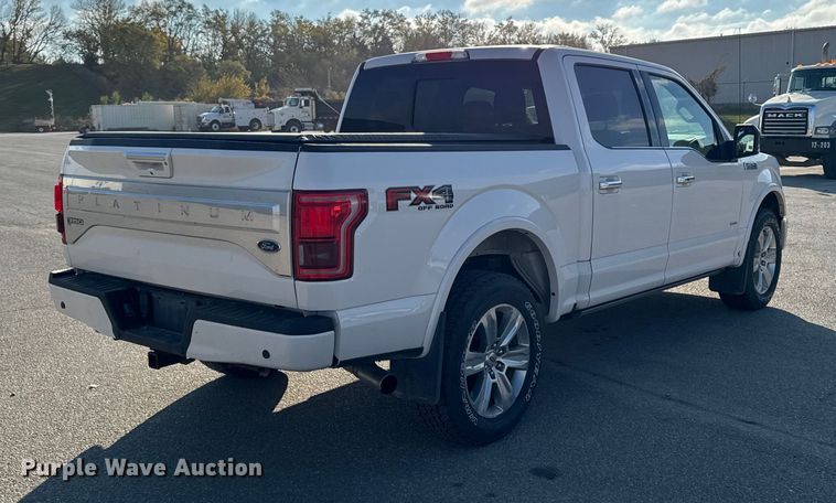 image for item EA2022 2016 Ford F150 Platinum SuperCrew pickup truck