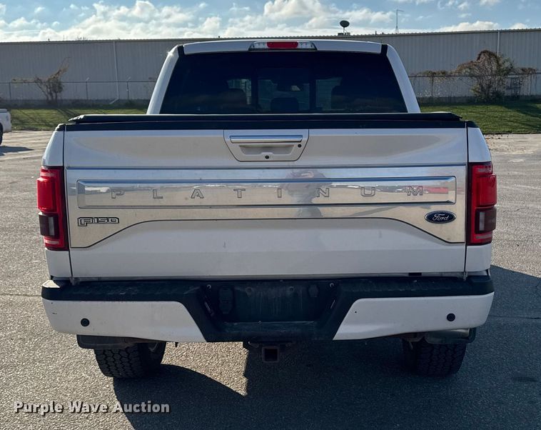 image for item EA2022 2016 Ford F150 Platinum SuperCrew pickup truck