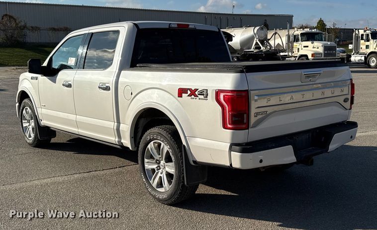 image for item EA2022 2016 Ford F150 Platinum SuperCrew pickup truck