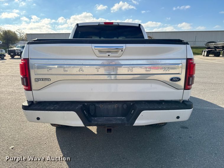 image for item EA2022 2016 Ford F150 Platinum SuperCrew pickup truck