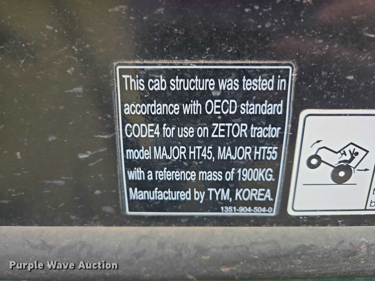 image for item EB1148 Zetor Major HT 45 HFWD tractor