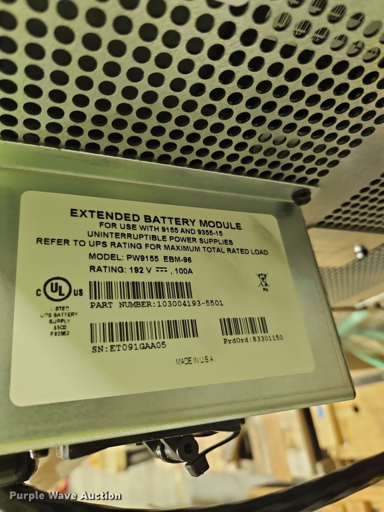 image for item EB8437 (6) Eaton 9155-15 uninterruptable power supply 