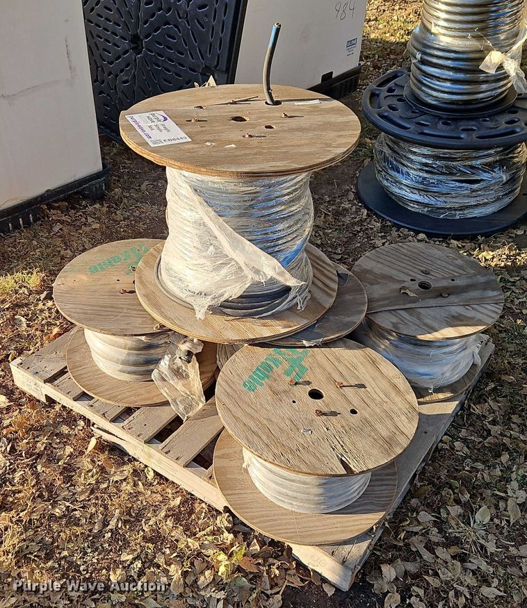 image for item EB8443 (6) spools of 646 MCM DLO electrical wire