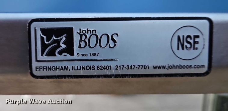 image for item EB8446 (5) John Boos stainless steel tables