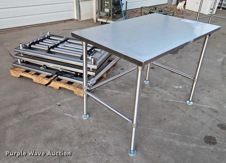 image for item EB8447 (4) John Boos ST6-3048SBK stainless Steel Tables