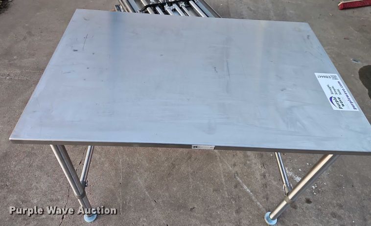 image for item EB8447 (4) John Boos ST6-3048SBK stainless Steel Tables