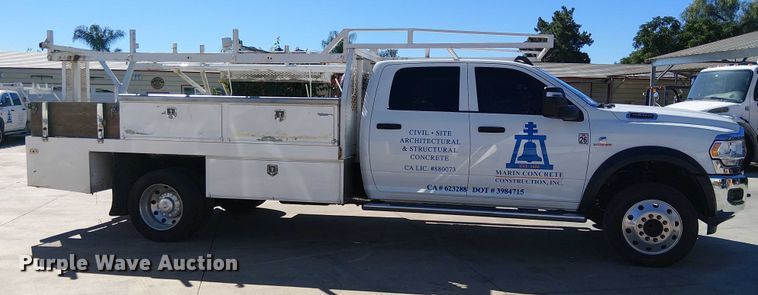 image for item EC1249 2023 RAM 4500HD Crew Cab flatbed truck