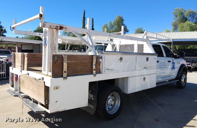 image for item EC1249 2023 RAM 4500HD Crew Cab flatbed truck