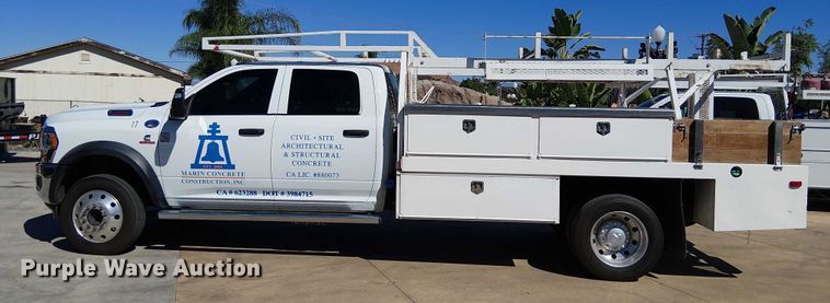 image for item EC1249 2023 RAM 4500HD Crew Cab flatbed truck