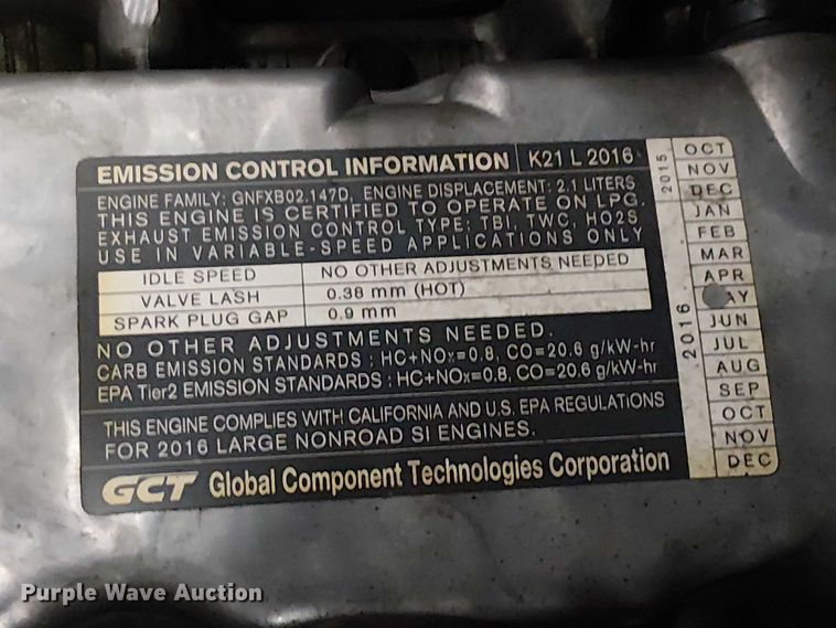 image for item EC1272 2016 UniCarriers CFS40 forklift