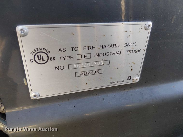 image for item EC1273 2016 UniCarriers PF50 forklift