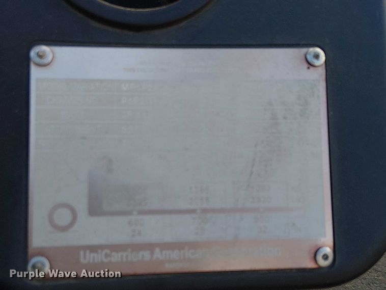 image for item EC1273 2016 UniCarriers PF50 forklift