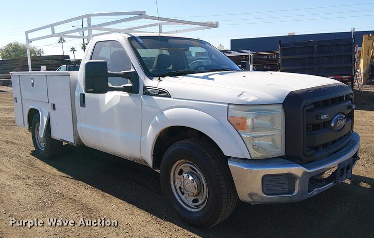 image for item EC1284 2012 Ford F250 Super Duty utility bed pickup truck