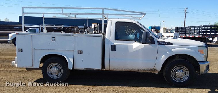 image for item EC1284 2012 Ford F250 Super Duty utility bed pickup truck
