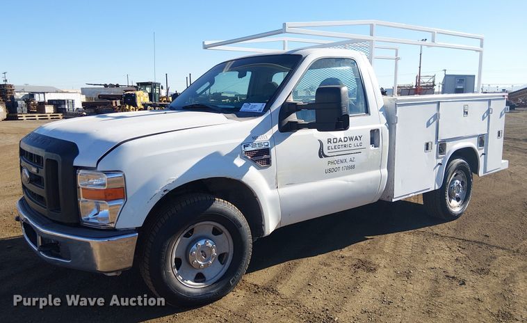 image for item EC1288 2008 Ford F250 Super Duty utility bed pickup truck