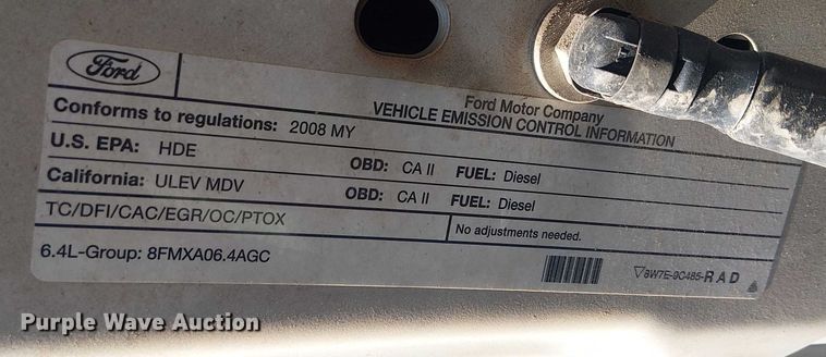 image for item EC1288 2008 Ford F250 Super Duty utility bed pickup truck