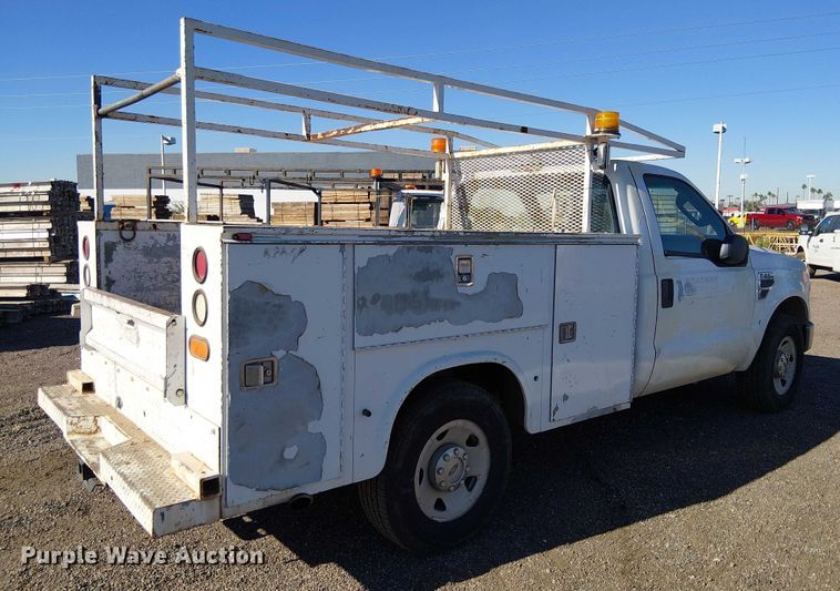 image for item EC1295 2008 Ford F250 Super Duty utility bed pickup truck