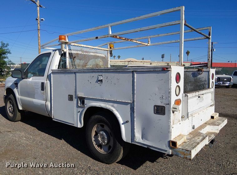 image for item EC1295 2008 Ford F250 Super Duty utility bed pickup truck