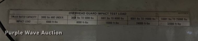 image for item EC3896 2017 UniCarriers PF50 forklift