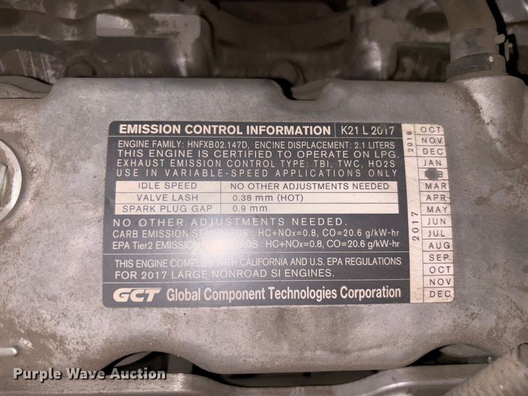 image for item EC3896 2017 UniCarriers PF50 forklift