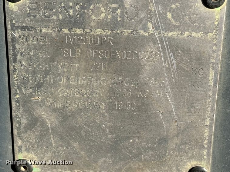 image for item EC8129 Benford TV1200DPR double drum vibratory roller