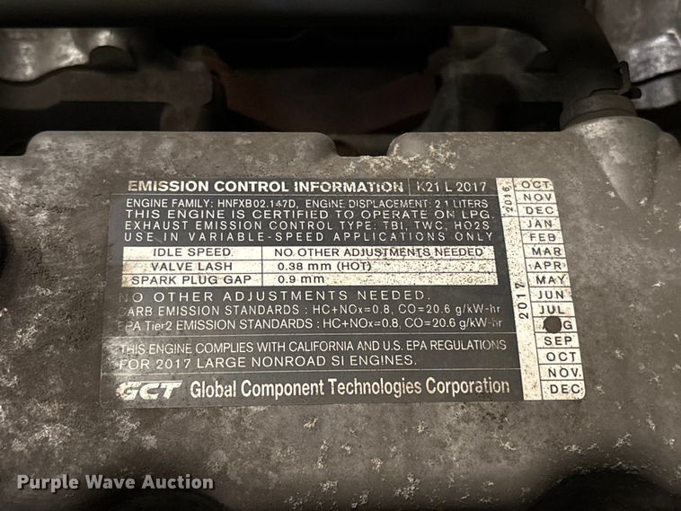 image for item EC8133 2017 UniCarriers CFS40 forklift