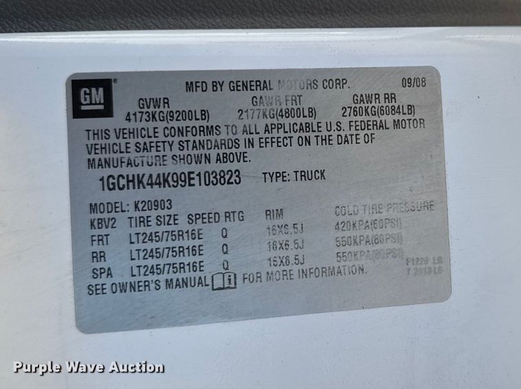 image for item ED1557 2009 Chevrolet Silverado 2500 HD pickup truck