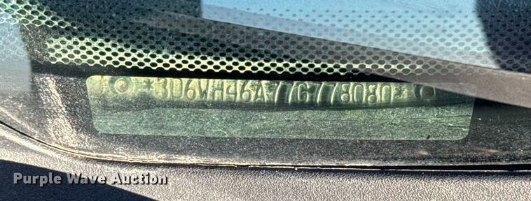 image for item ED1562 2007 Dodge Ram 3500 pickup truck cab and chassis