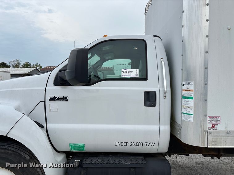 image for item ED2237 2012 Ford F750 box truck