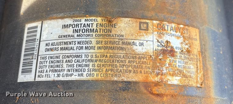 image for item ED2339 2008 GMC Sierra 3500HD utility bed pickup truck