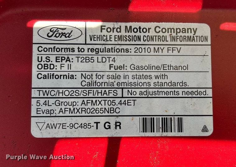 image for item ED2342 2010 Ford F150 SuperCrew pickup truck