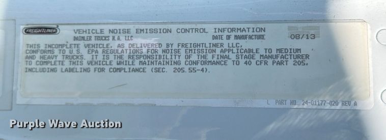 image for item ED5986 2014 Freightliner Business Class M2 prisoner transport bus