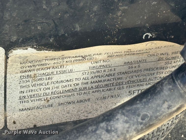 image for item EG1724 2024 Felling Trailers dump trailer