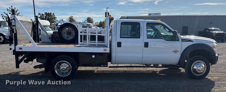 image for item EG1731 2015 Ford F450 Super Duty XL Crew Cab flatbed truck