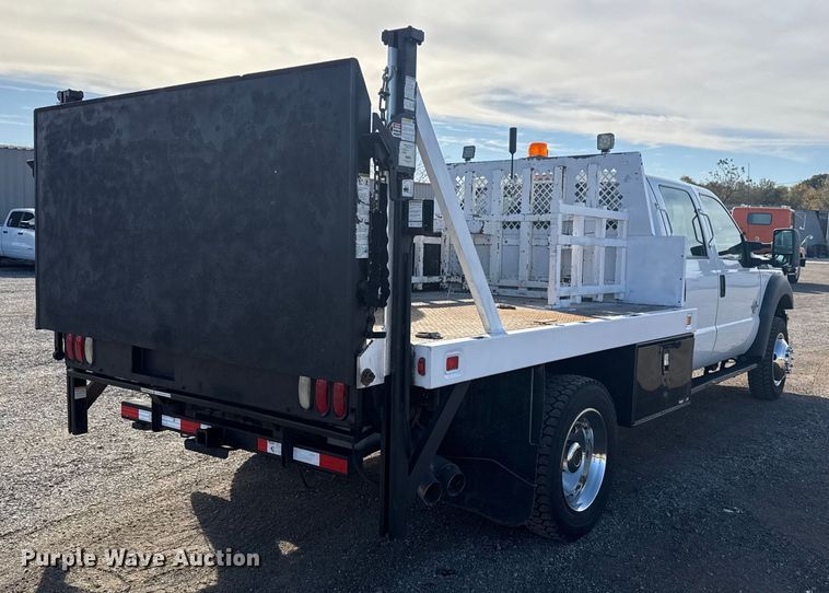 image for item EG1731 2015 Ford F450 Super Duty XL Crew Cab flatbed truck