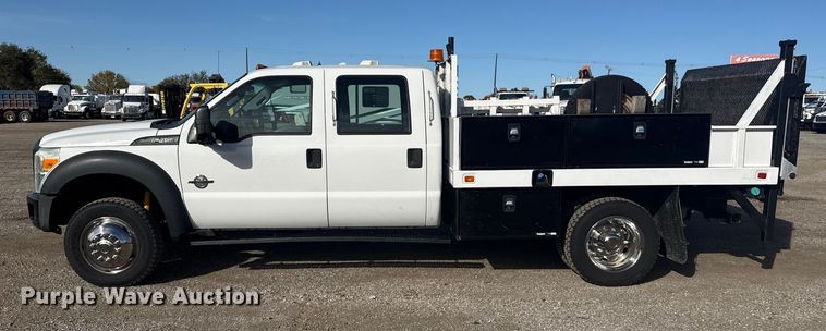 image for item EG1731 2015 Ford F450 Super Duty XL Crew Cab flatbed truck