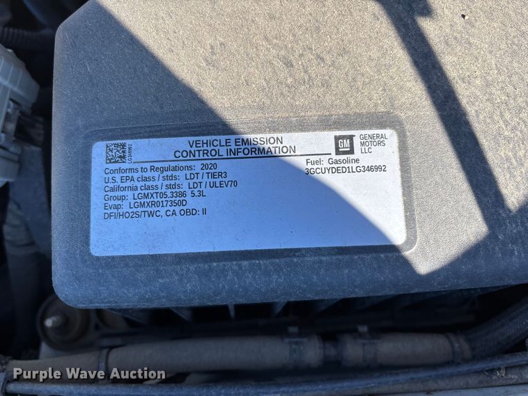 image for item EJ7703 2020 Chevrolet Silverado 1500 LT Crew Cab pickup truck