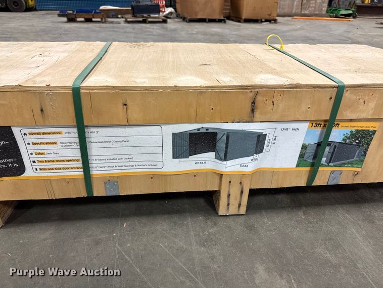 image for item EM2488 Cherry Industrial steel shed