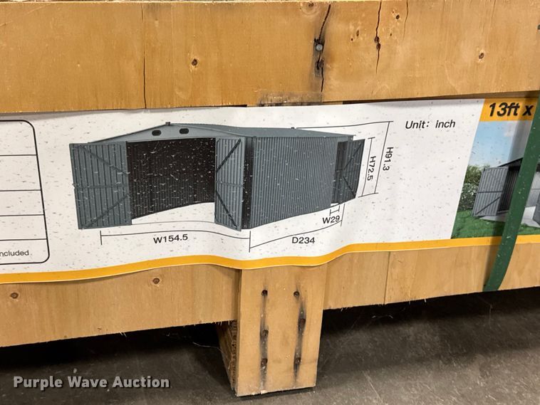 image for item EM2488 Cherry Industrial steel shed