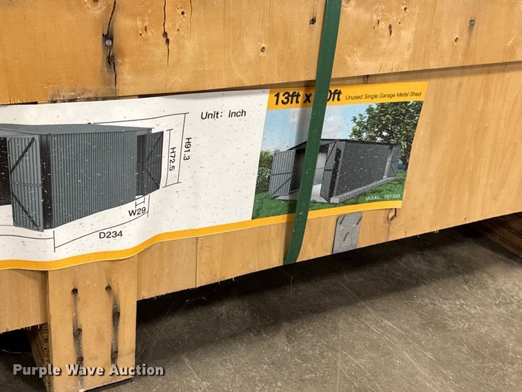 image for item EM2488 Cherry Industrial steel shed