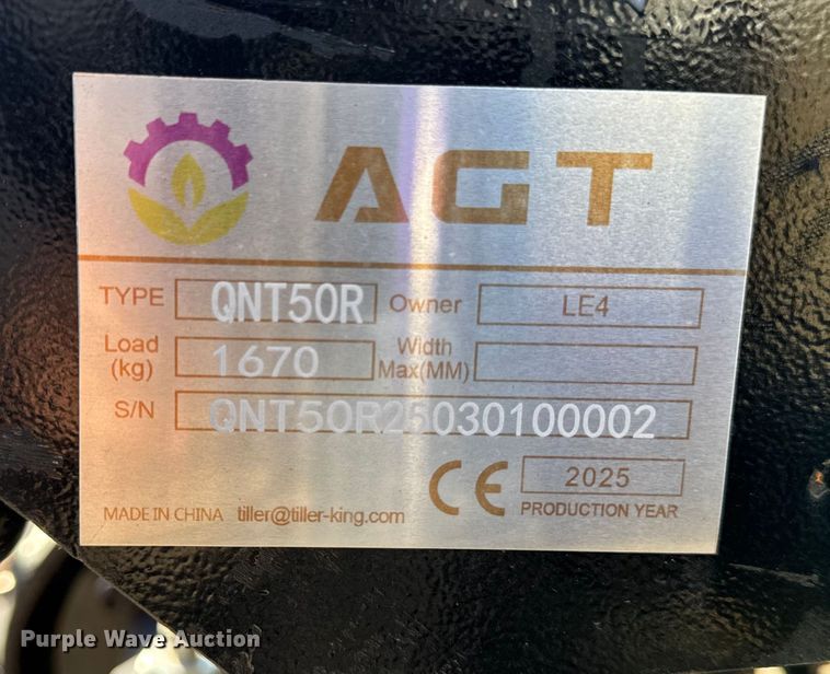 image for item EM2493 2025 AGT QNT50R mini excavator