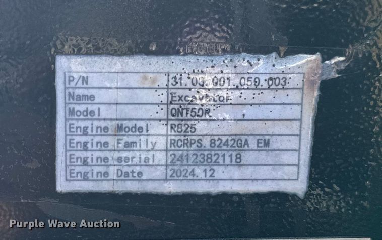 image for item EM2493 2025 AGT QNT50R mini excavator