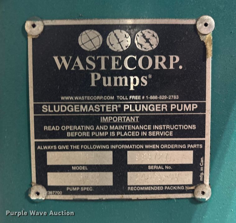 image for item EM6156 Wastecorp PE1142S8V sludge pump