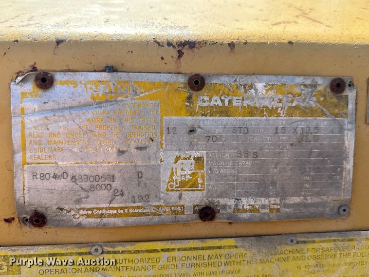 image for item EM8468 1991 Caterpillar R80 forklift