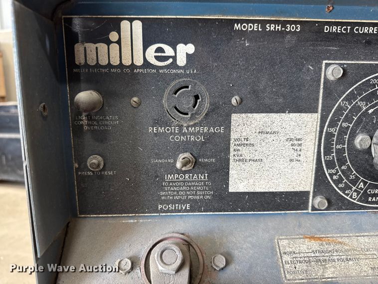 image for item EM8482 Miller SRH-303 welder
